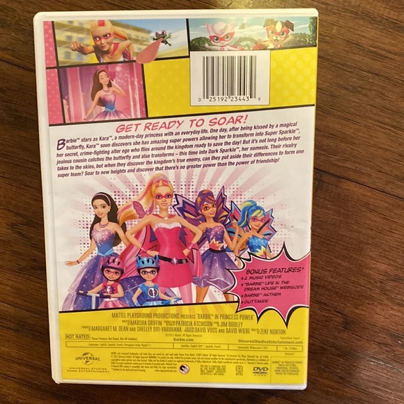 Barbie DVD’s set of 2 Barbie movies Princess Power & The Diamond Castle 1hr 15m‌ - Picture 8 of 10
